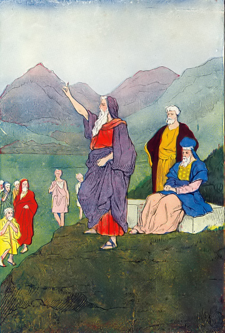 Moses speaks to the children of Israel1